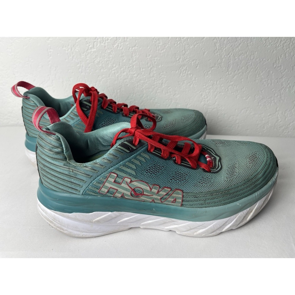 Hoka One One Bondi 6 Women Size 10 Teal Blue Running Shoes Sneakers 1019270 CGSL